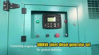 Bu 500KVA sessiz dizel jeneratör seti—sağlam bir motor ve bir Stamford alternatör ile güçlendirilmiştir
