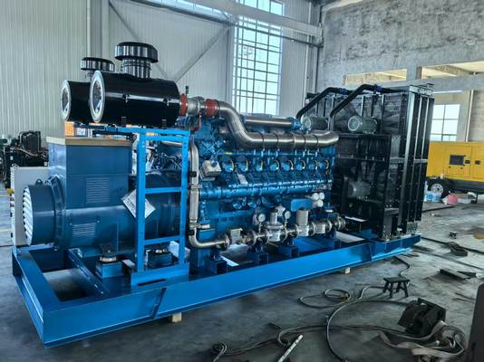 İyi bir fiyat. Açık/Sessiz Dizel Jeneratör Grubu 1000KW/1250KVA, Weichai 16M33D1280NG10 GAZ Motoru ve Wuxi Stanford Alternatörü ile çevrimiçi