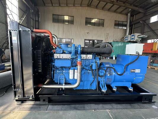 500KW 625KVA Yuchai motoru ve 230V/400V çıkışı ile açık tip dizel jeneratör seti